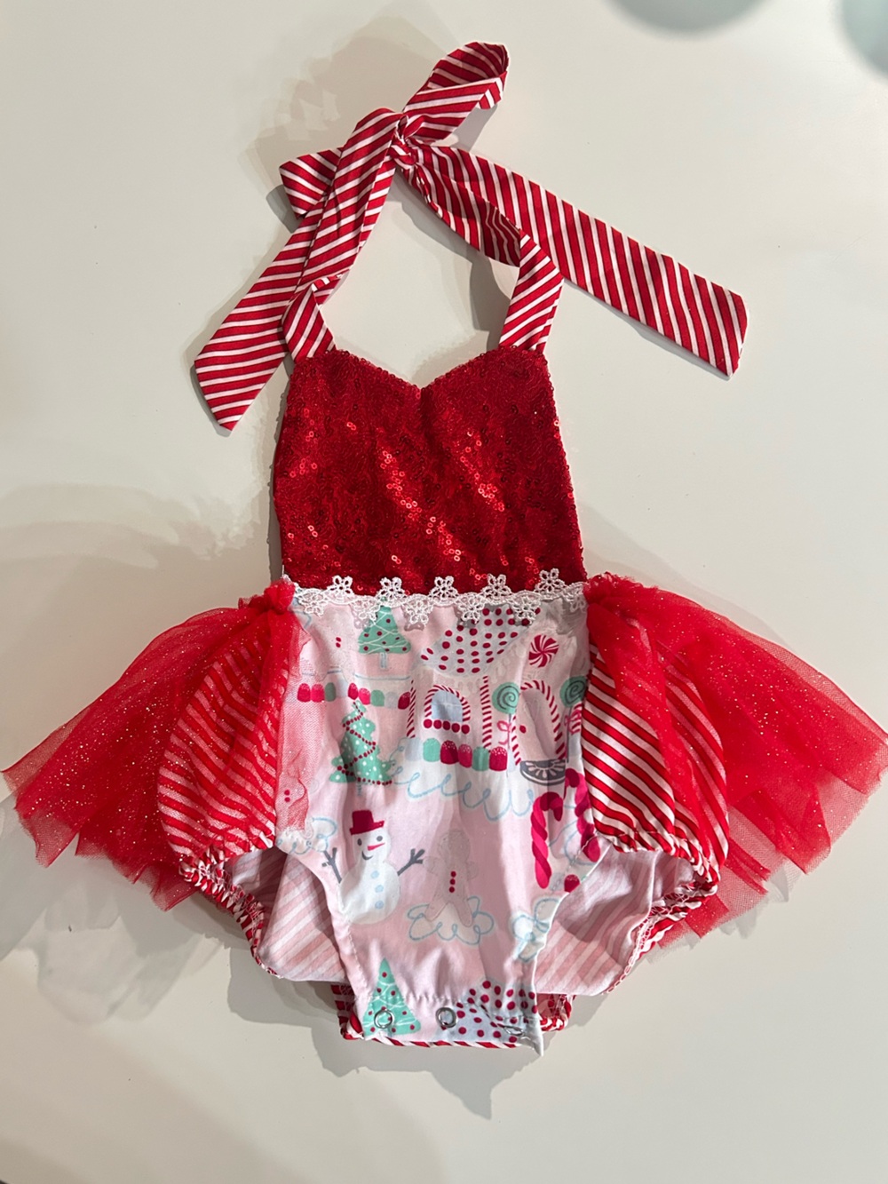 Christmas Holiday Tutu Dress Candy Cane